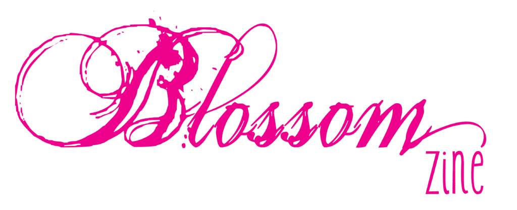 LOGO BLOSSOM ZINE fucsia senza fondo