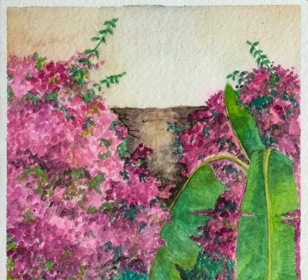 Collage con fotografia antica e acquarello – Creativissimo me