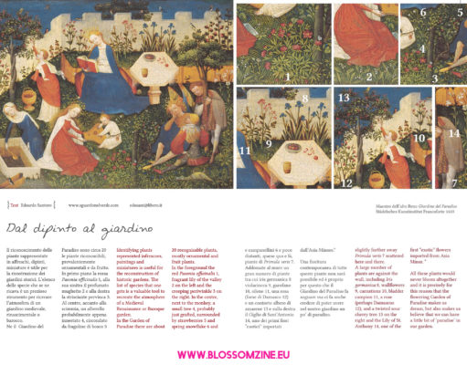 Riconoscere le piante in affreschi e dipinti è utile per la ricostruzione dei giardini storici.