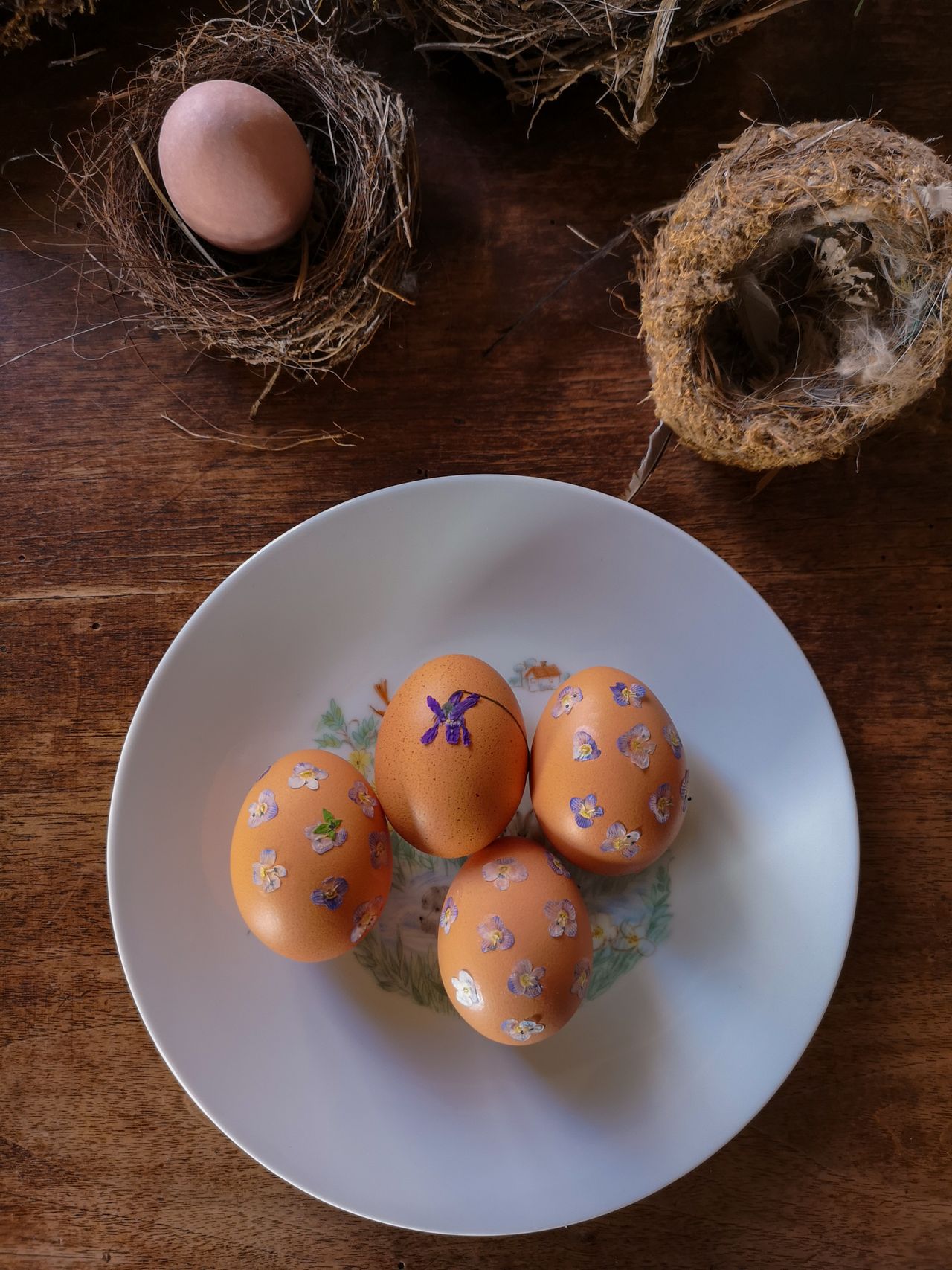 Decorare con i fiori le uova di Pasqua Blossomzine