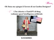 Ho chiesto a ChatGPT di spiegami il lavoro di un Garden Designer
