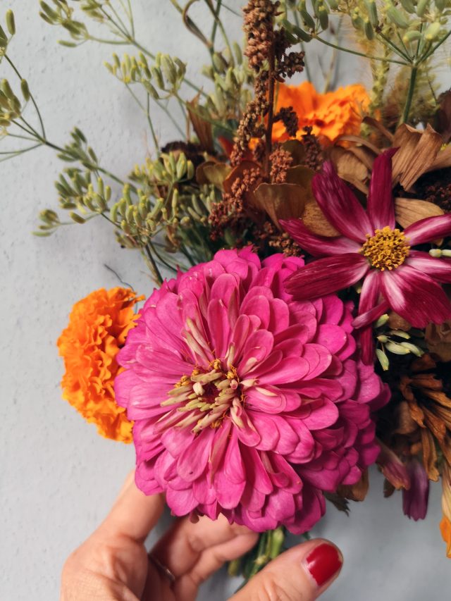 zinnia bouquet blossomzine